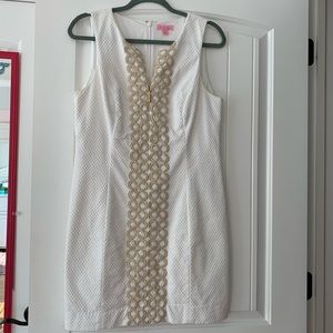 White Shift w/ Gold Detailing